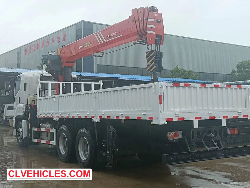 ISUZU truck mounted crane